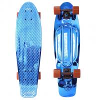 Скейт Y-SCOO Big Fishskateboard Metallic 27 Blue-Brown 402H-Bl