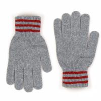Теплые перчатки дл сенсорных дисплеев iGloves V2 р.UNI Light Grey-Red Line