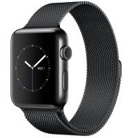 Умные часы APPLE Watch Series 2 42mm Black Space with Milanese Mesh Black Space Band MNQ12RU/A