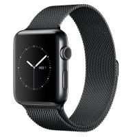 Умные часы APPLE Watch Series 2 38mm Black Space with Milanese Mesh Black Space Band MNPE2RU/A