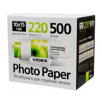 Фотобумага Videx HGA6-220/500 10x15 220g/m2 глянцевая 500 листов