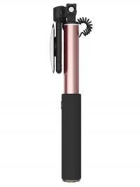Штатив ROCK Selfie Stick with Lightning Wire Control & Mirror Rose Gold ROT0757