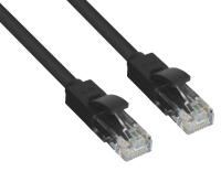 Сетевой кабель Greenconnect UTP 24AWG cat.5e RJ45 T568B 1m Black GCR-LNC06-1.0m