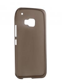Аксессуар Чехол HTC One M9 Krutoff Silicone Transparent-Black 10658