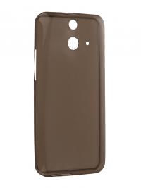 Аксессуар Чехол HTC One E8 Krutoff Silicone Transparent-Black 10648