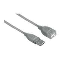 Аксессуар Hama USB A-A (m-f) Extension Cable 3 m Grey 45040