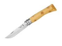Нож Opinel Tradition Nature №07 снежинки 001553 - длина лезвия 80мм