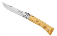 Нож Opinel Tradition Nature №07 звезды 001549 - длина лезвия 80мм