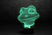 3D лампа 3d Lamp Лягушонок