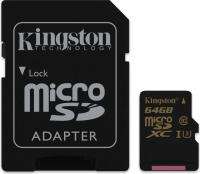 Карта памяти 64Gb - Kingston - Micro Secure Digital XC SDCG/64GB
