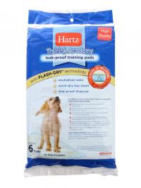 Пеленки Hartz Training Academy training pads for dogs & puppies 56x56 6шт H12142