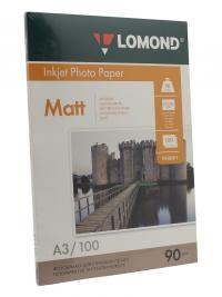 Фотобумага Lomond 102011 матовая A3 90g/m2 одностороняя 100 листов