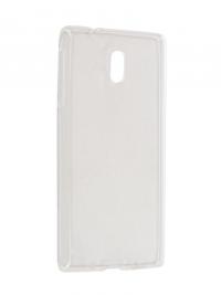 Аксессуар Чехол Nokia 3 Gecko Transparent-Glossy White S-G-NOK3-WH