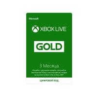 Карта подписки 3 месяца для Microsoft XBOX Live Gold 52K-00271
