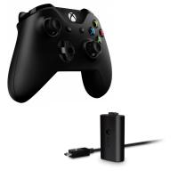 Аксессуар Геймпад Microsoft XBOX One Wireless Controller Black + Play and Charge kit EX7-00007