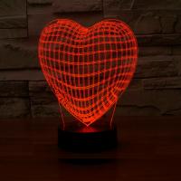 3D лампа 3d Lamp Сердце