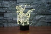 3D лампа 3d Lamp Дракон счасть