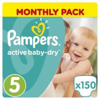 Подгузники Pampers Active Baby-Dry Junior 11-18кг 150шт 8001090172594