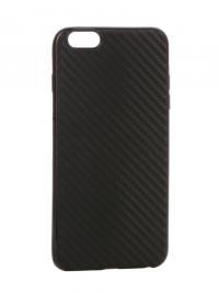 Аксессуар Чехол Krutoff Silicone Carbon для iPhone 6 Plus Black 11841