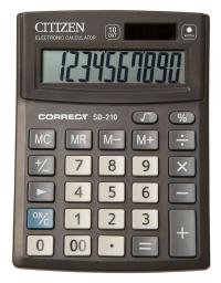 Калькулятор CITIZEN SD-210 Black двойное питание