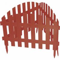 Забор декоративный Palisad Винтаж 28x300cm Terracotta 65015