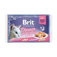 Корм Brit Premium Dinner Plate Jelly Кусочки в желе 85g для кошек 519392