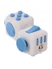 Игрушка антистресс Fidget Cube Original White-Light Blue