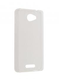 Аксессуар Чехол Alcatel OneTouch POP 4S 5095 Gecko Silicone Transparent-White S-G-ALC5095-WH