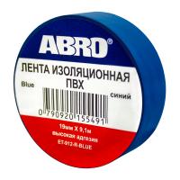 Изолента ABRO 19mm x 0.12mm x 9.1m Blue ET-912-R-BL