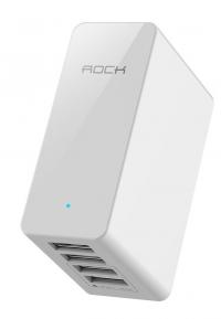 Зарядное устройство Rock Rocket Travel 4xUSB 6.8A RWC0209 White