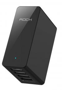 Зарядное устройство Rock Rocket Travel 4xUSB 6.8A RWC0209 Black