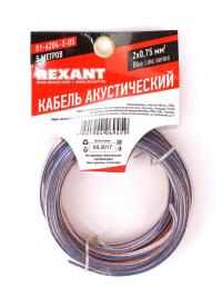 Аксессуар Акустический кабель Rexant 2x0.75mm2 5m Transparent 01-6204-3-05