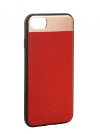 Аксессуар Чехол-накладка Dotfes G03 Aluminium Alloy Nappa Leather Case для APPLE iPhone 7 Red 47085