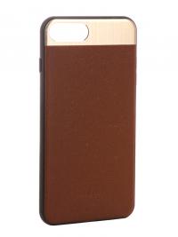 Аксессуар Чехол-накладка Dotfes G03 Aluminium Alloy Nappa Leather Case для APPLE iPhone 7 Plus Brown 47090