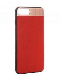 Аксессуар Чехол-накладка Dotfes G03 Aluminium Alloy Nappa Leather Case для APPLE iPhone 7 Plus Red 47089
