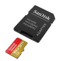 Карта памяти 64Gb - SanDisk Extreme microSDXC V30 A1 UHS-I U3 SDSQXAF-064G-GN6MA с переходником под SD