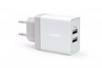 Зарядное устройство Anker PowerPort 2xUSB Wall Charger A2021L21 White 908106