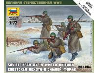 Сборная модель Zvezda Советская пехота 1941-43гг зима 6197