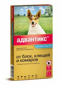 Bayer GL Адвантикс 100С капли для собак от 4 до 10kg 01.07.2019 85209965