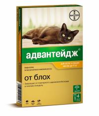 Bayer GL Адвантейдж 40К капли для котят и кошек до 4kg 01.2022 84291099