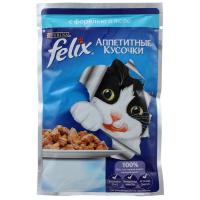 Корм Felix Форель аппетитные кусочки в желе 85g для кошек 12318914