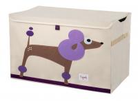 Сундук для игрушек 3 Sprouts Purple Poodle SPR902