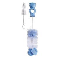 Ершик для мытья бутылочек и сосок с губкой Canpol 2/410 Light Blue 250930537