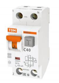 Дифференциальный автомат TDM-Electric АВДТ 63 C40 100мА SQ0202-0008