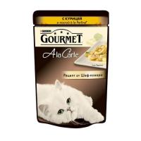 Корм Gourmet A la Carte Курица с пастой и шпинатом а-ля Перлини 85g для кошек 56585