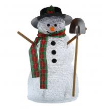 Новогодний сувенир Luazon Снеговик с лопатой White 676330