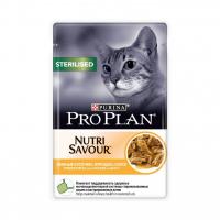 Корм Pro Plan Nutrisavour Sterilised Курица в соусе 85g для стерилизованных кошек и кастрированных котов 57487