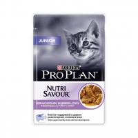 Корм Pro Plan Nutrisavour Junior Индейка в соусе 85g для котят от 6 месяцев до года 58768