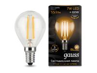 Лампочка Gauss LED Filament Globe E14 7W 2700K 105801107