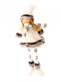 Украшение СИМА-ЛЕНД Девочка в белом платье и полосатом шарфике 2315152